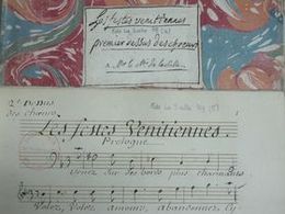 Partition manuscrite du fonds de la Bibliothèque-Musée de l'Opéra Partition manuscrite du fonds de la Bibliothèque-Musée de l'Opéra